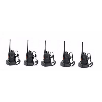 5 Ricetrasmittente Vhf/Uhf 400-470Mhz Two Way Radio Walkie Talkie - NAPLESELETTRONICA