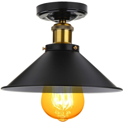 Lampada a sospensione a soffitto in metallo stile loft vintage industriale moderno - AUGIENB