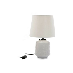 Cliccandoshop - Lampada da Tavolo Manhattan Ceramică (25 x 42 x 25 cm) Grigio en oferta