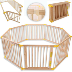 ® XXL Box per Bambini Barriera di sicurezza di 7,2 metri, pieghevole e porta inclusa, composto da 8 Elementi, formabile individualmente recinto di en oferta