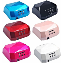 Napleselettronica - Lampada Uv Led Sensore Fornetto Ricostruzione Unghie Nail Art Timer 36W Diamante - Colore Casuale en oferta