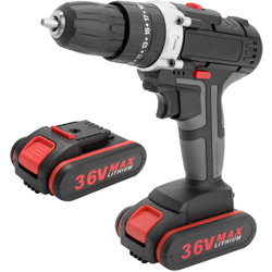 Asupermall - 36V multifunzionale elettrico ad impulsi a batteria Drill-alta potenza Tools Batteria al litio ricaricabile senza fili a mano Trapani características