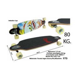 Stakeboard Long Board Pro Race - ODG características