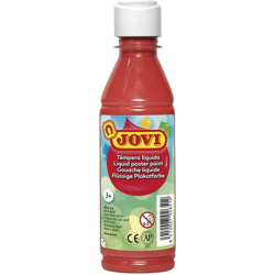 Tempera Pittura per Disegnare e Colorare Scuola Casa Bottiglia 250ml Rosso - JOVI precio