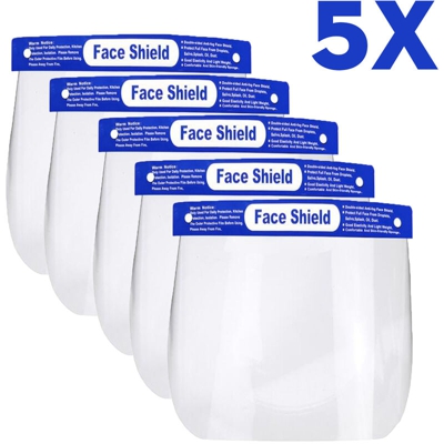 5 pz Maschera Protettiva Visiera Protettiva Trasparente - AUGIENB