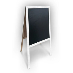 Lavagna Cavalletto Bifacciale Bianca 60x130 Cm Menu' Pub Ristorante Pizzeria - LGVSHOPPING en oferta