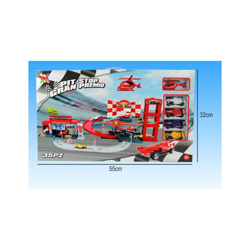 Garage Pit Stop Gran Premio Con 4 Auto + Elicottero - BIGHOUSE IT precio