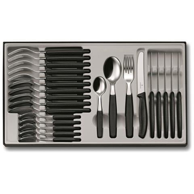 Set da 24 posate con Coltelli da Tavola Collezione Swiss Classic