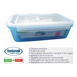 Tontarelli - FRIGO BOX FRESH LOCK RETT.RE LT.3,1 AZZ./TRASP. - BIGHOUSE IT características