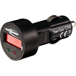 Ansmann PowerCheck12/24V-bl Voltmetro per auto 24 V, 12 V en oferta