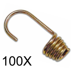 100 ganci acciaio tropicalizzato tropical per corde fune treccia 6/8mm STI características