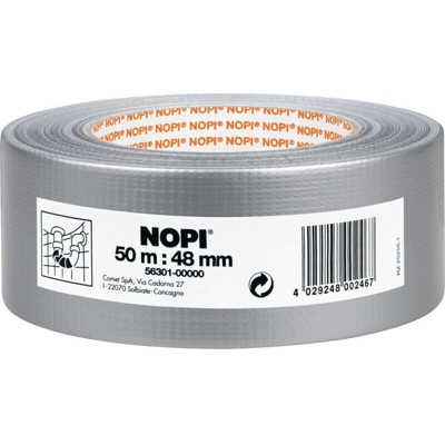 56301-00-02 Nastro per riparazioni Nopi® Argento (L x L) 50 m x 50 mm 50 m - Tesa