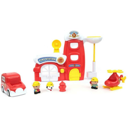 Grande Stazione dei Pompieri giocattolo Bambini con Camion Vigili Fuoco e Suoni - MAMAM TOYS en oferta