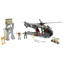 Playset Elicottero Militare Giocattolo Bambini Personaggi e Accessori Luci Suoni - MAMA TOYS en oferta