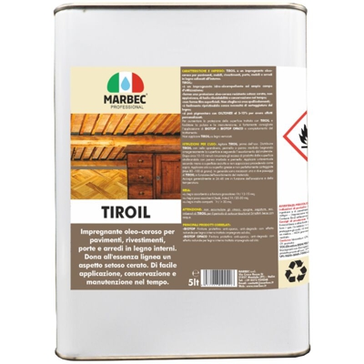 TIROIL 5LT | Impregnante oleo-ceroso per legno interno - MARBEC