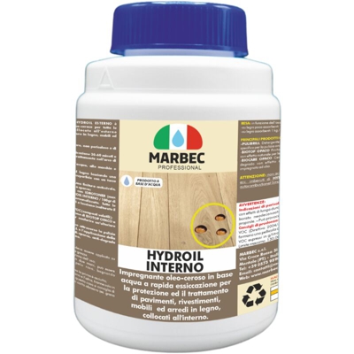 HYDROIL INTERNO 1KG | Impregnante oleoso in base acqua per legno interno - MARBEC