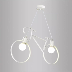 Lampadario a sospensione BICICLETTA design moderno finish opaco | Bianco - UNIVERSO en oferta