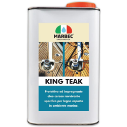 Marbec - KING TEAK 1LT | Impregnante oleo-ceroso per ponti barca e superfici in teak precio