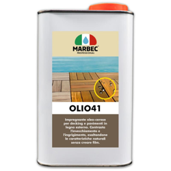 OLIO41 1LT | Impregnante oleo-ceroso per pavimenti esterni in legno - MARBEC en oferta