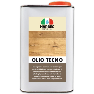 OLIO TECNO 1LT | Impregnante oleo-ceroso a rapida essiccazione in base solvente - MARBEC