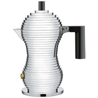 Caffettiera espresso pulcina nero 1 tazza alluminio