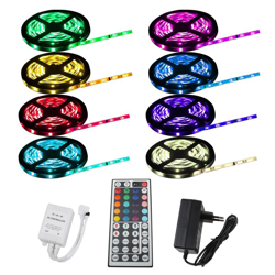 Striscia LED RGB 30m Telecomando 44T Alimentatore 5A 30 LED / m SMD Nastro Autoadesivo Impermeabile IP65 Barra Luminosa Retroilluminazione TV Banda características