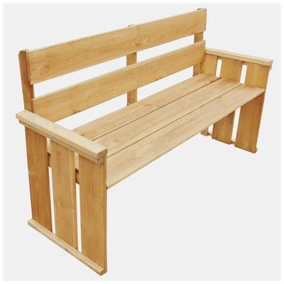 Panchina da Giardino 160 cm in Legno di Pino FSC Impregnato