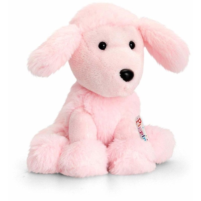 PELUCHE PIPPINS BARBONCINO ROSA 14CM REGALO BAMBINI ANIMALI - Keel