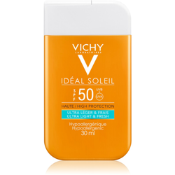 Vichy Idéal Soleil Ultra Light y Cool Fluid SPF50 de alta protección 30 ml características