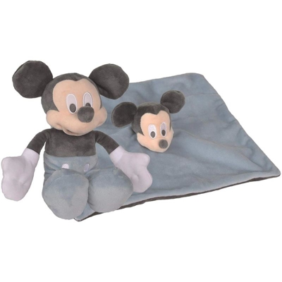 Confezione Regalo Peluche + Doudou Disney Topolino per Neonato inMorbido Tessuto