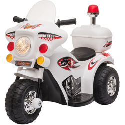 Moto Elettrica per Bambini 18-36 Mesi con 3 Ruote Luci e Suoni Realistici Bianca - Homcom precio