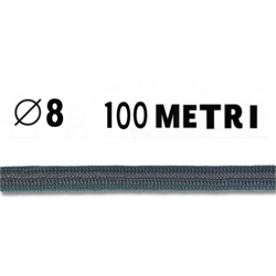 Corda elastica diametro 8 mm nera in bobina da 100 metri nautica - TR.EM. precio