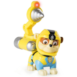 Paw Patrol Deluxe Personaggio Rubble Con Luce LED e Accessori Giocattolo Bambini - PAWPATROL características