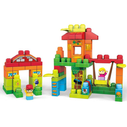 Costruzioni Megablocks 120 Pezzi Casa Parco Giochi Con 2 Personaggi - Mattel precio