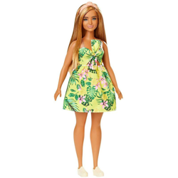 Barbie Bambola Feshionista Vestito Giallo Stampa a Fiori Con Accessori Mattel precio