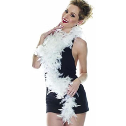 Boa Bianco di Piume Lunghezza 2 Metri Accessorio per Costumi Carnevale Halloween - RUBIE'S precio