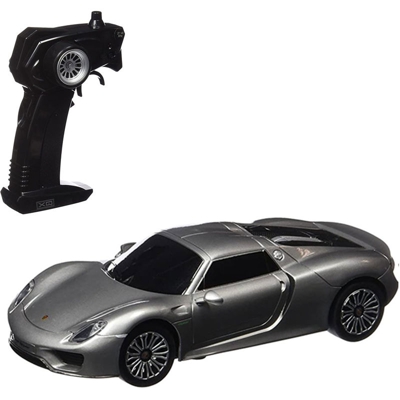 Modellino Die Cast Macchina Radiocomandata Porsche 918 Spyder Scala 1:32 Grigio - XQ TOYS