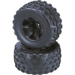 Ruote complete 1:10 Truggy Rhombo 6 raggi Nero 2 pz. - Reely precio