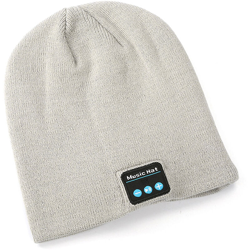 Cappello da musica Bluetooth cappello caldo e freddo con cavo USB M5-grigio-lettere musicali - ASUPERMALL precio