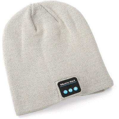 Cappello da musica Bluetooth cappello caldo e freddo con cavo USB M5-grigio-lettere musicali - ASUPERMALL