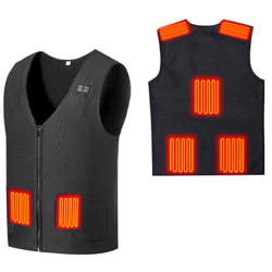 Doppio interruttore 7 zone riscaldamento gilet nero XL - ASUPERMALL características