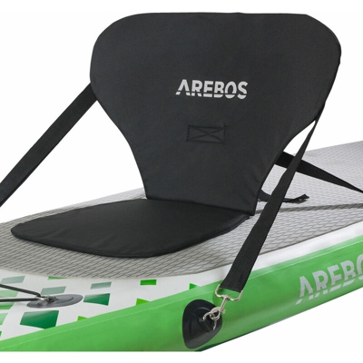 Sedile Kayak per SUP Board Stand Up Paddle Surfboard Top Comfort Nero - Arebos