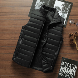 Gilet riscaldante intelligente da uomo USB 002-nero 5XL - ASUPERMALL características