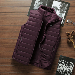 Gilet riscaldante intelligente da uomo USB 002-bordeaux XXL - ASUPERMALL precio