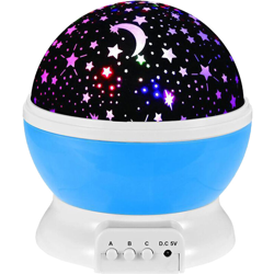 Lampada da tavolo con lampada da proiezione colorata abbagliante cielo stellato senza batteria (stelle e blu luna) - ASUPERMALL características