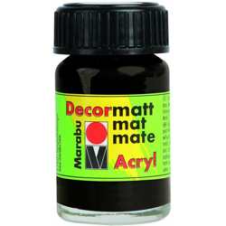 Decormatt Acryl Marabu 15 ml Nero - HAMMELEY precio