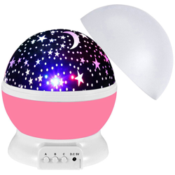 Lampada da tavolo cielo stellato proiettore LED cielo stellato spedita senza batteria con cavo USB colore base rosa chiaro - ASUPERMALL en oferta