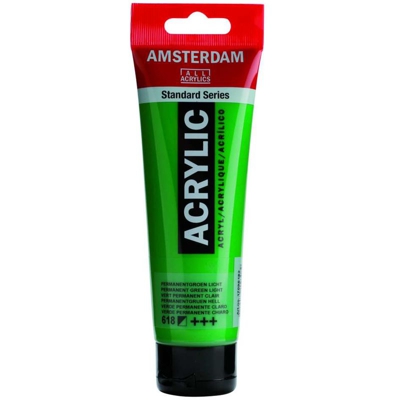 Amsterdam Acrylic 120 ml Verde Permanente Chiaro - HAMMELEY