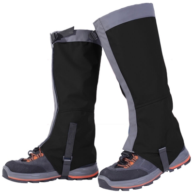 Copriscarpe da neve per alpinismo outdoor nero taglia L. - ASUPERMALL