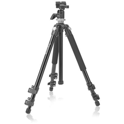 Treppiede con Testa per Fotocamere Altezza Max 151 cm Nero 17994-EU precio